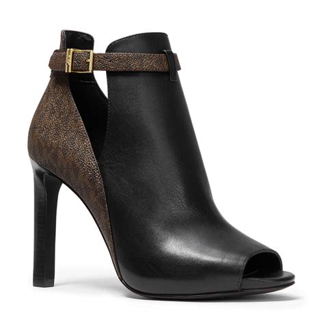 michael kors black booties|michael kors booties navy.